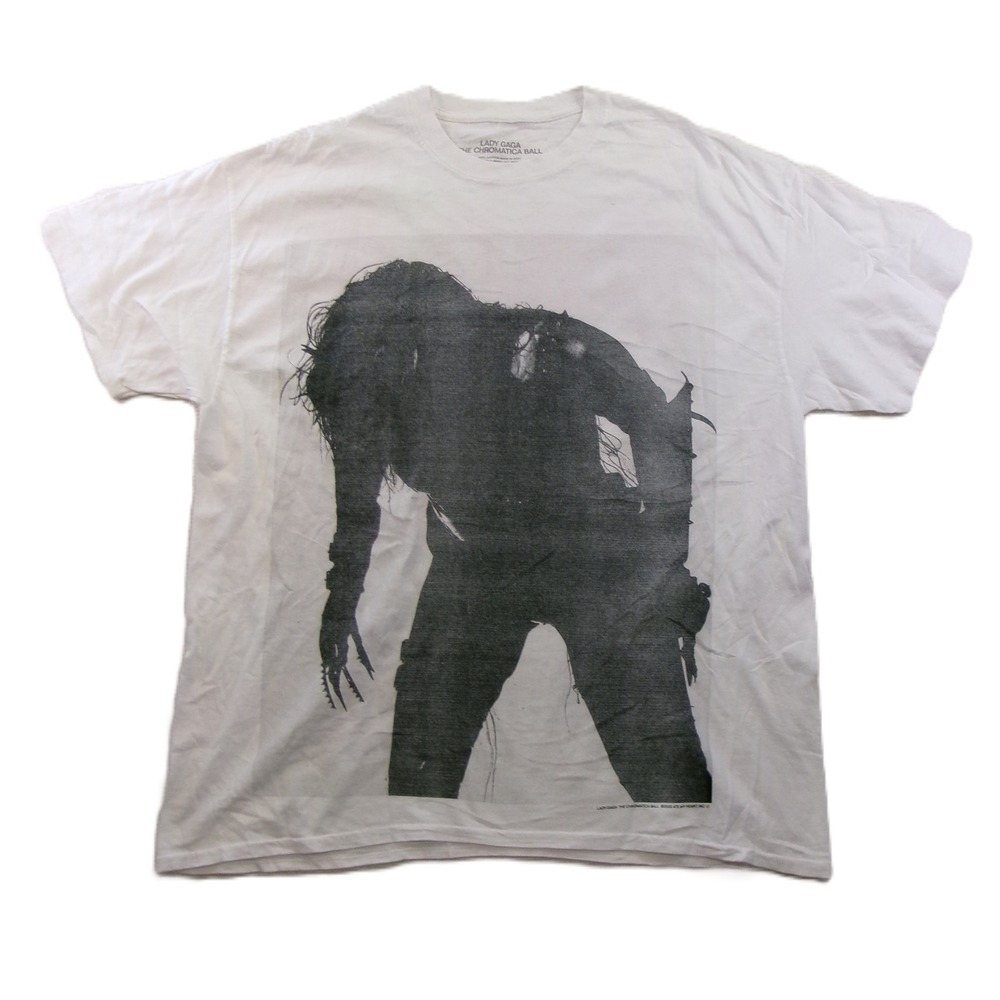Lady Gaga Chromatica Ball Tour Shirt Mens Large White 2022‎ Concert Tee